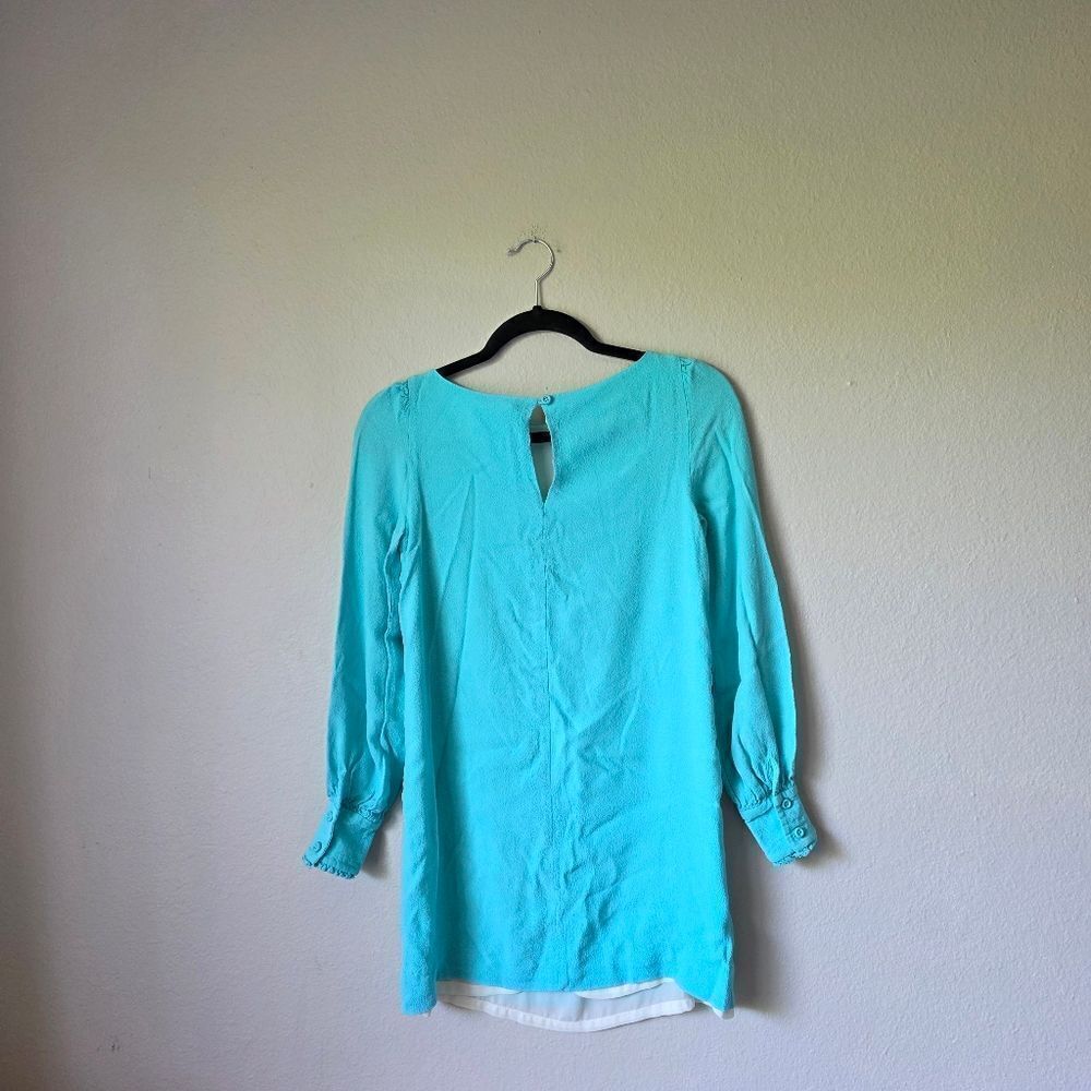Kate Spade Blue Flowy Tunic TopโSize 0 - Picture 2 of 6